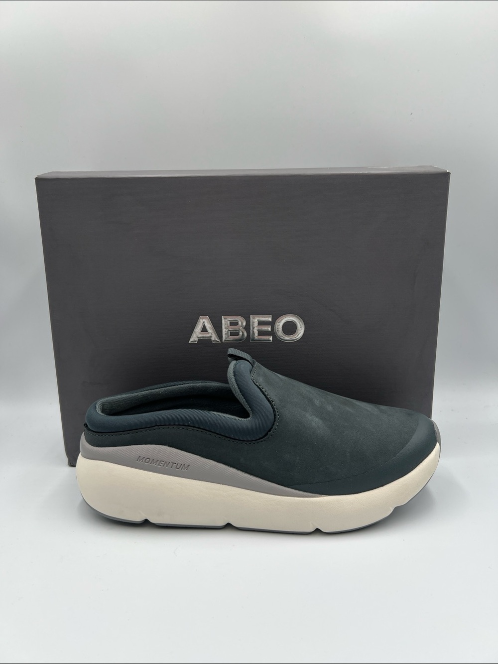 Abeo MXV Shift Clog shoe mule comfort footbed leather green women new 6.5